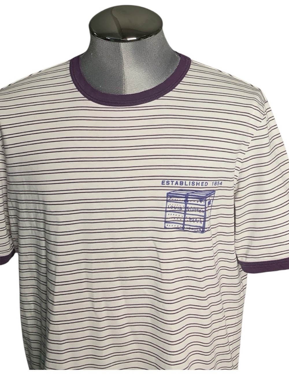 Vtg Louis Vuitton | Marc Jacob’s Era | Striped Trunk logo | rugby style shirt